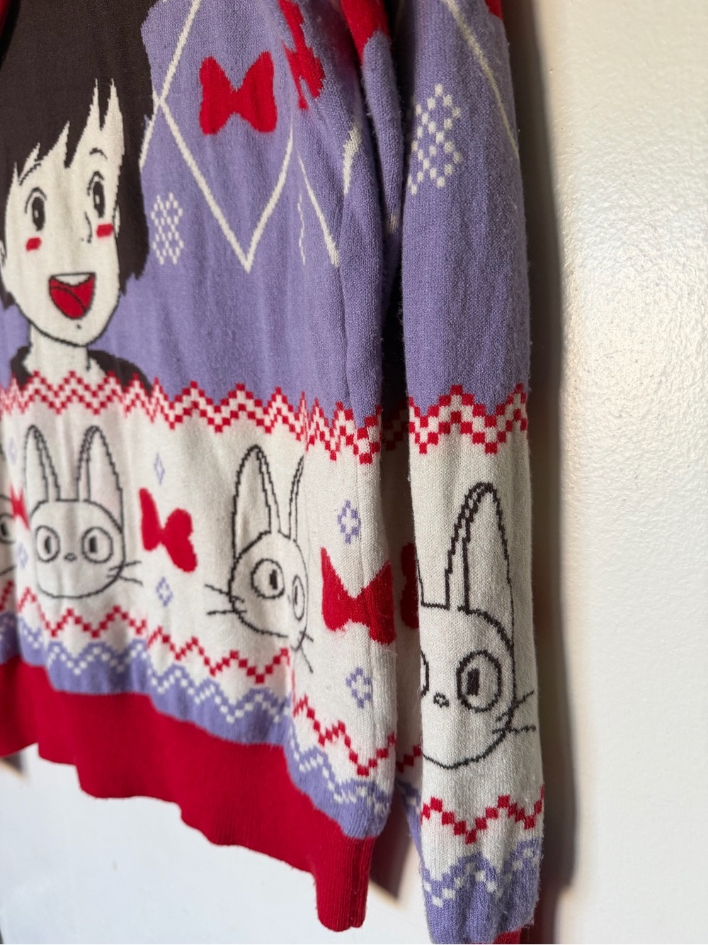 BoxLunch Studio Ghibli Kiki’s Delivery Service Sweater Medium 3D Bow - Picture 6 of 11